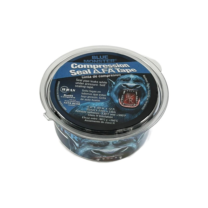 Blue Monster Compression Seal Tape (12 ft x 1" Roll) - Image 1
